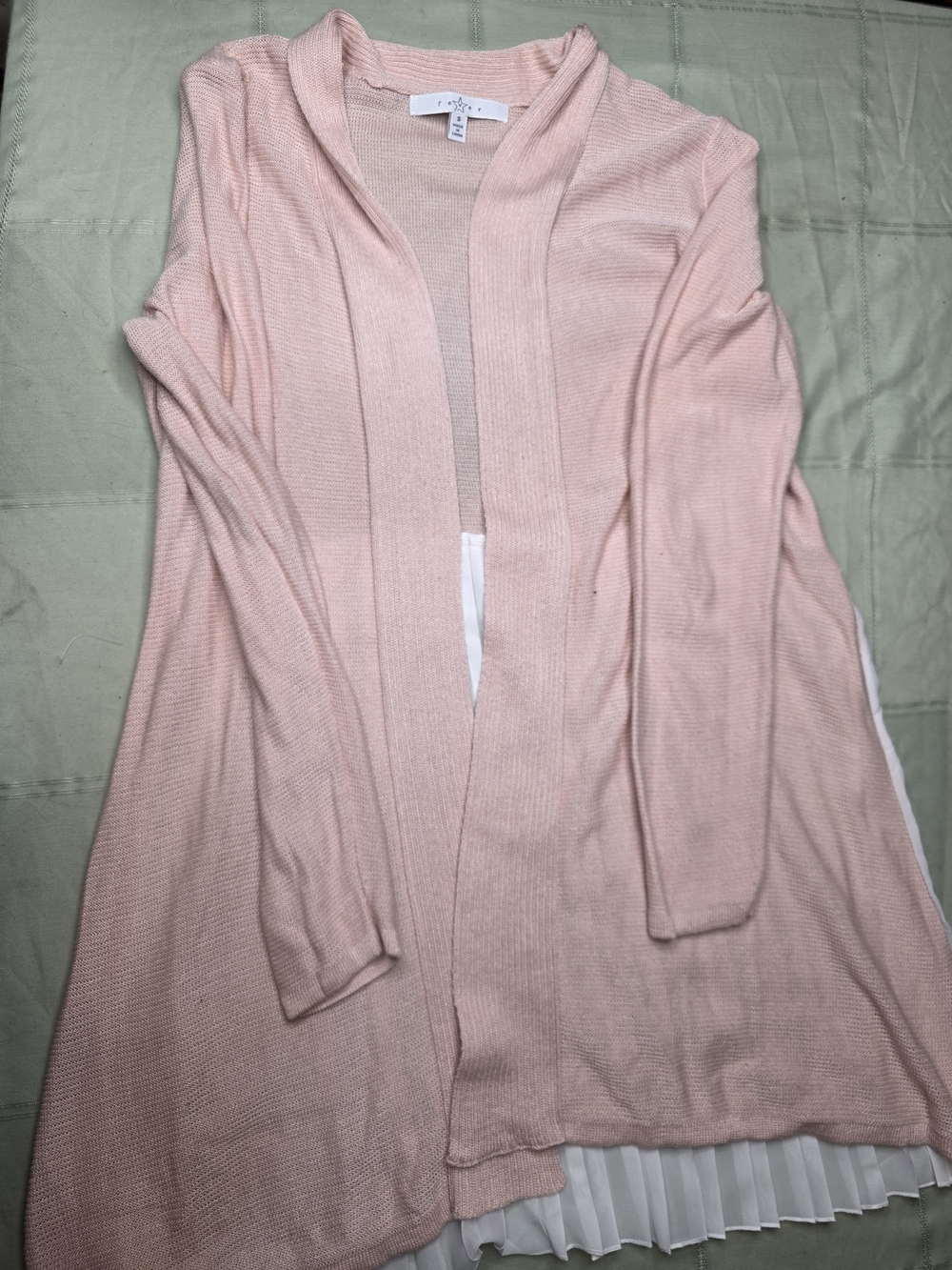 Fever Pink Open Front Cardigan Lace Cottagecore Balletcore Feminine Small